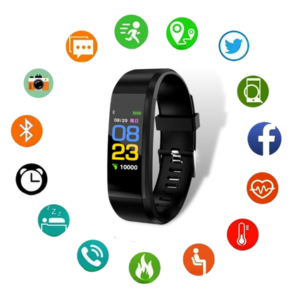 Smartwatch Fitness Tracker for Seniors with Health Monitoring