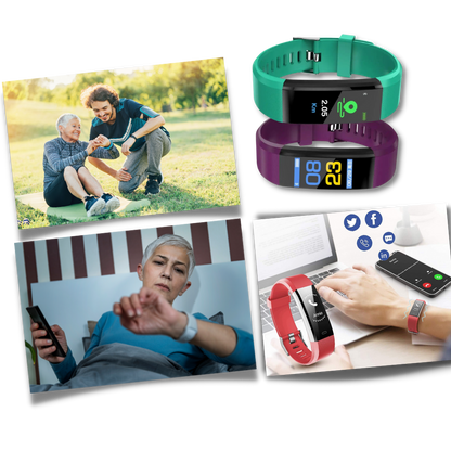 Smartwatch Fitness Tracker for Seniors with Health Monitoring