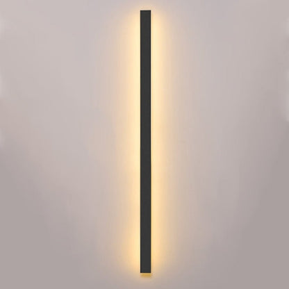 Aluminium Backlit Modern Outdoor Wall Sconce