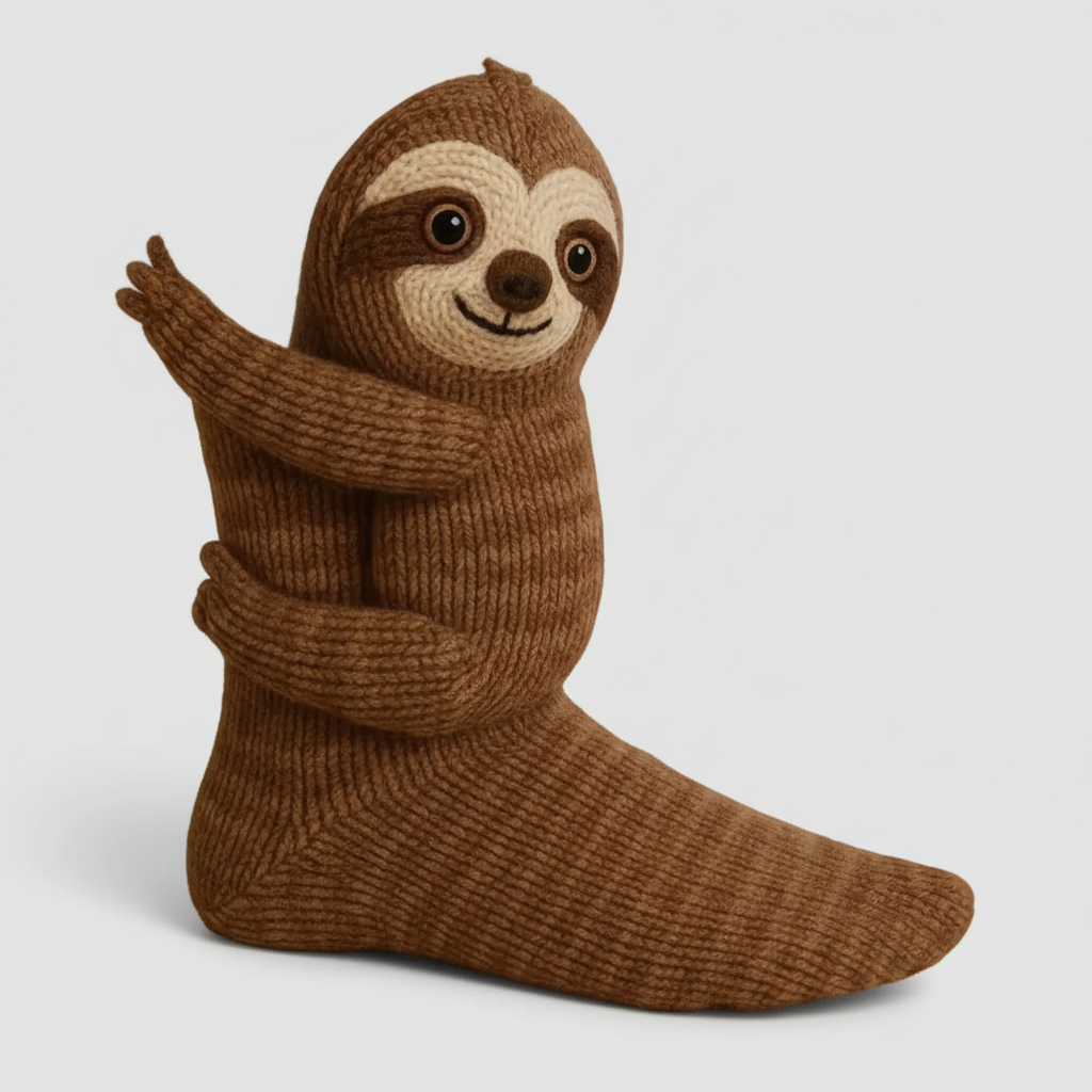 Cute Hugging Animal Plush Cozy Socks