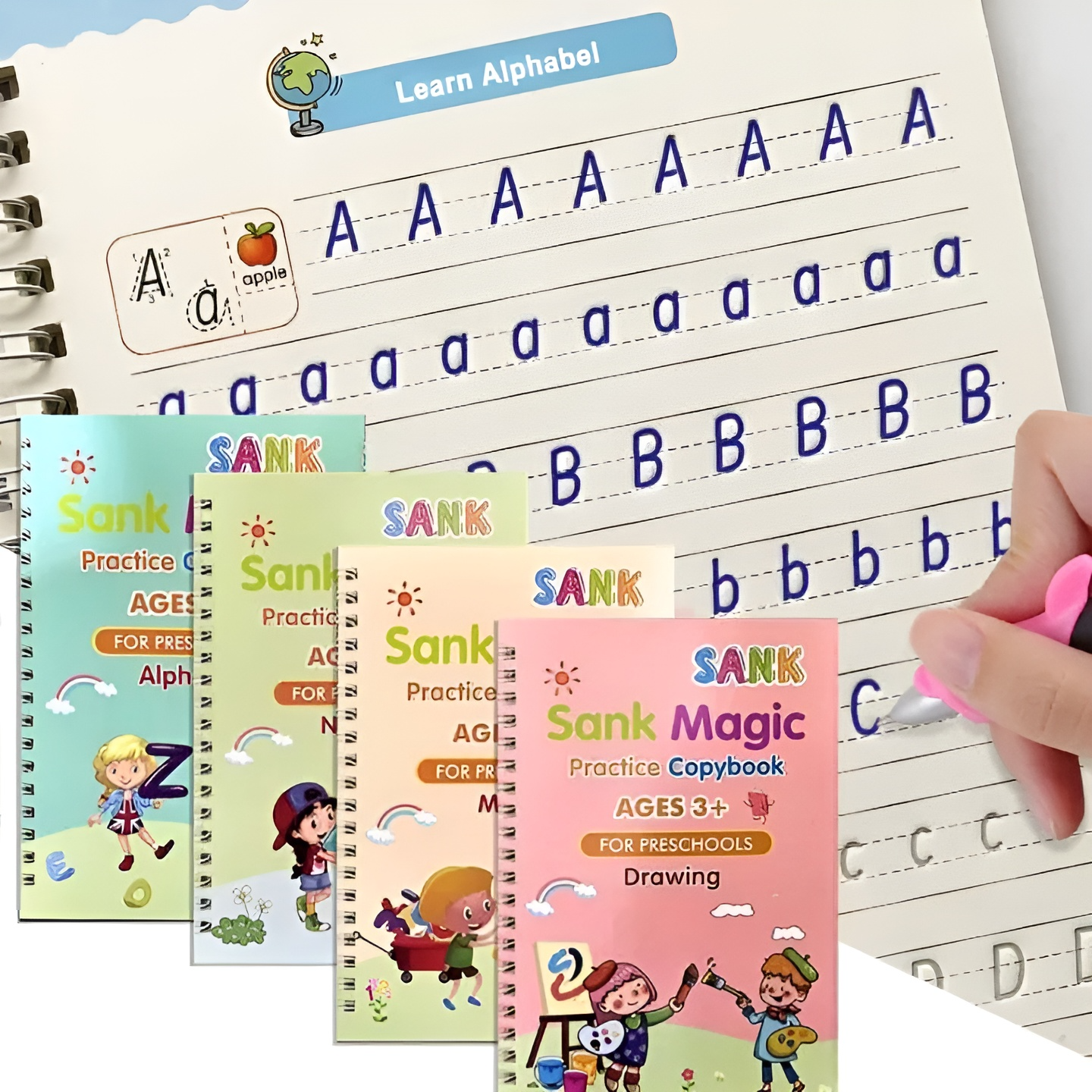 Tracing Book for Kids – Educational Alphabet, Numbers & Drawing Set