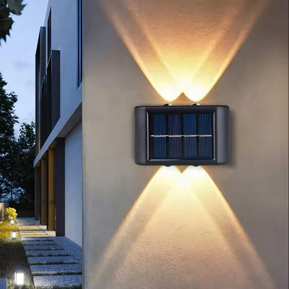 Solar-Powered Outdoor LED Wall Lights