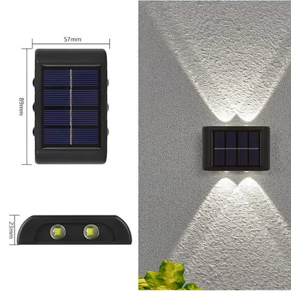 Solar-Powered Outdoor LED Wall Lights