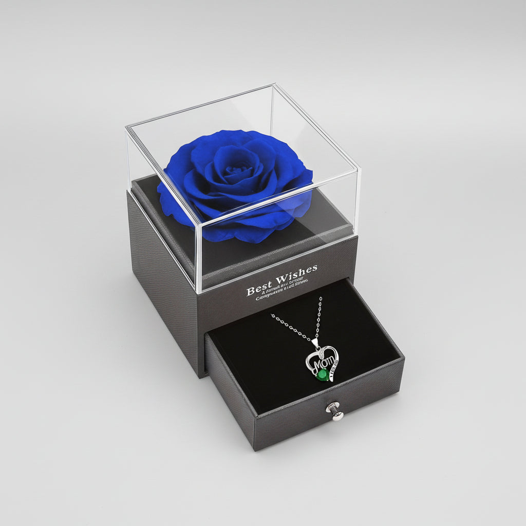 Rose Soap Gift Box MOM Pendant Necklace