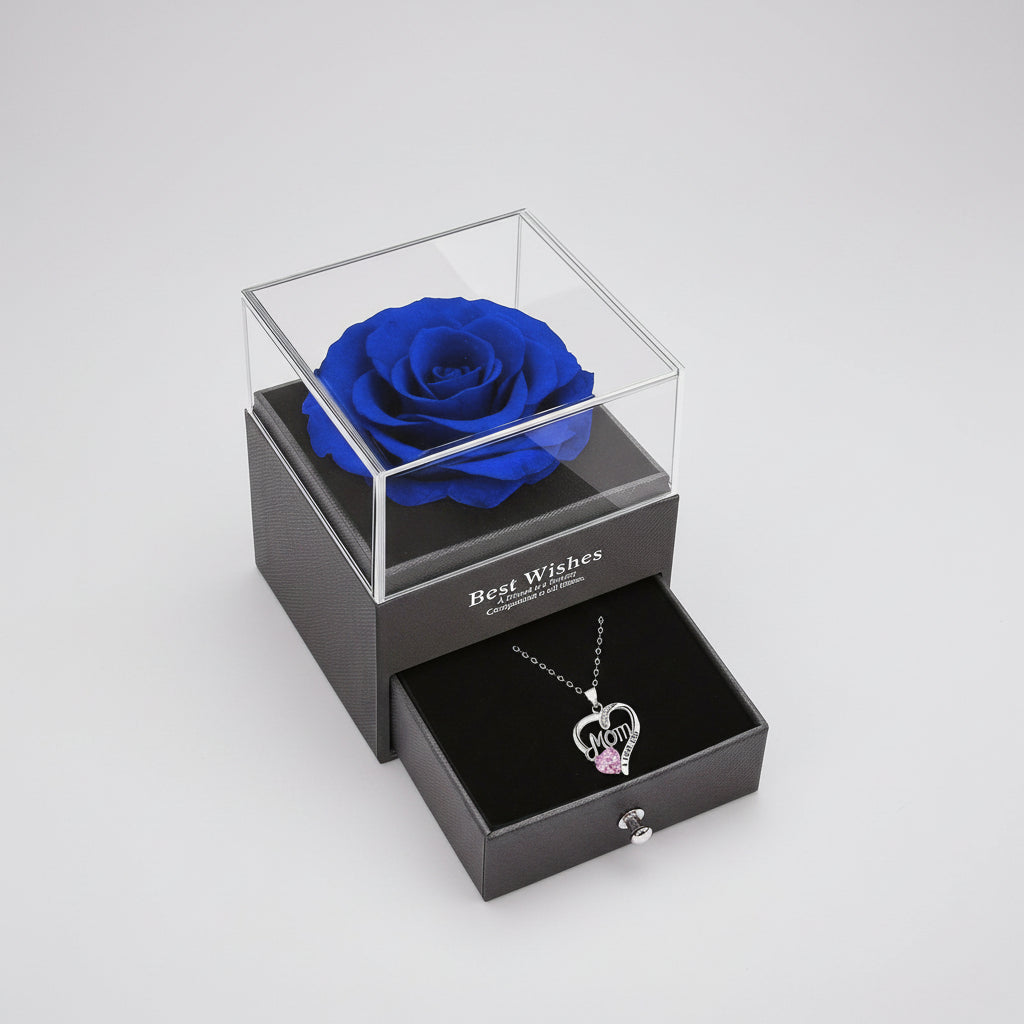 Rose Soap Gift Box MOM Pendant Necklace