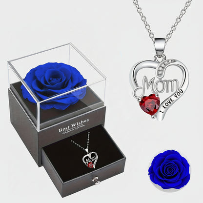 Rose Soap Gift Box MOM Pendant Necklace