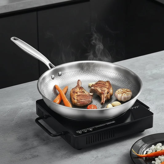 Titanium Non Stick Frying Pan Hammered Design