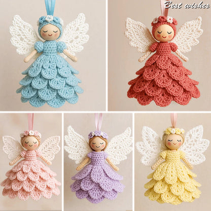 Crochet Kit DIY Craft Angel Ornament Handmade Decorative Set
