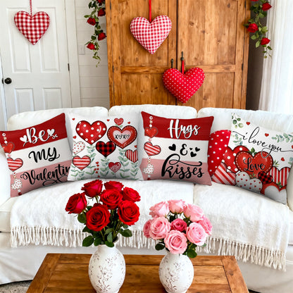 4 Valentines Day Throw Pillow Cushion Case Sofa Decor
