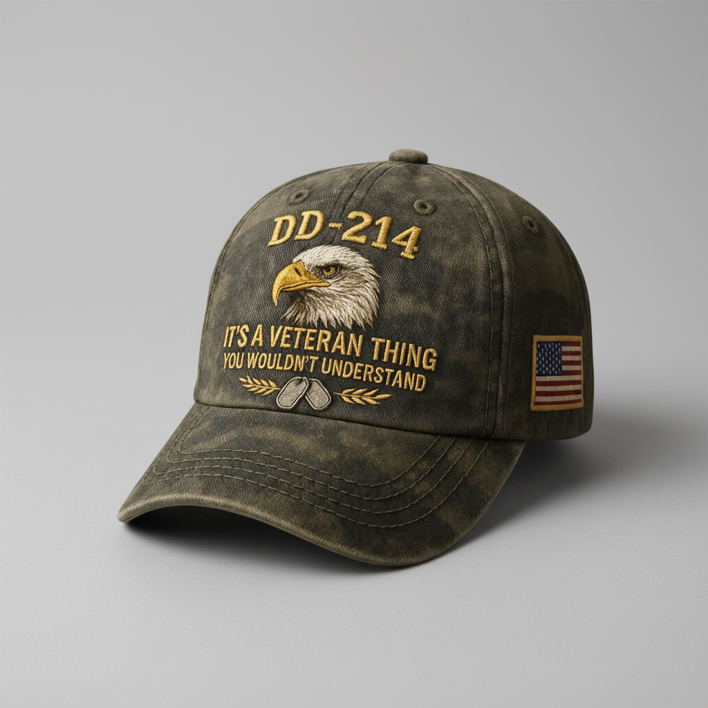 Veteran Cap Embroidered Military Hat Design