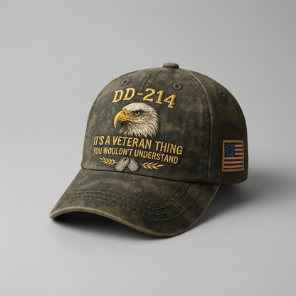 Veteran Cap Embroidered Military Hat Design