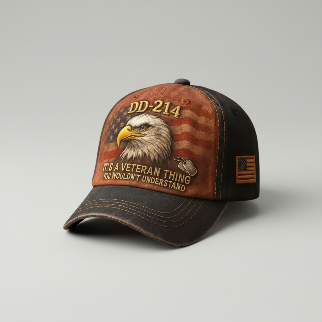 Veteran Cap Embroidered Military Hat Design