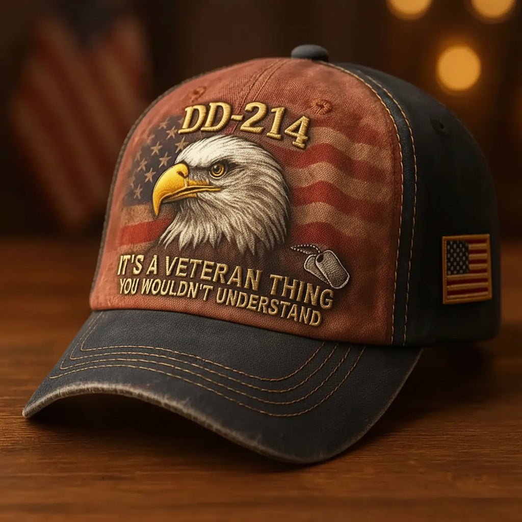 Veteran Cap Embroidered Military Hat Design