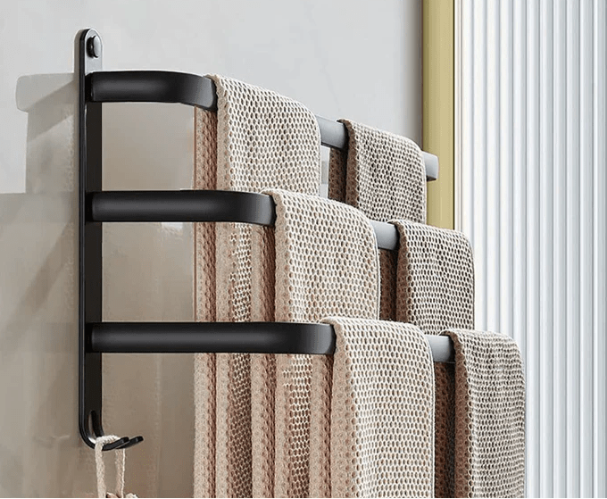 Wall-Mounted Towel Rack | Space-Saving Aluminium Design