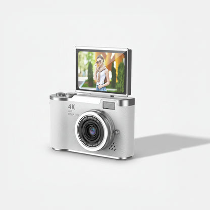 4K Digital Camera CCD 180 Flip Screen Selfie Camera