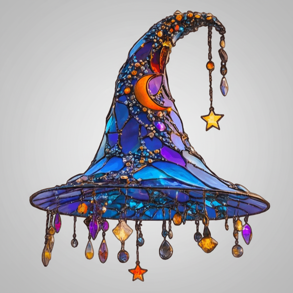 Witch Hat Geometric Hanging Decor Halloween Display