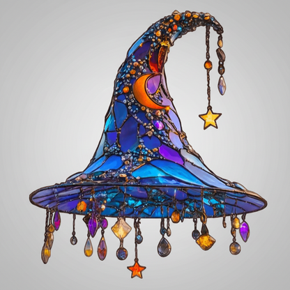 Witch Hat Geometric Hanging Decor Halloween Display