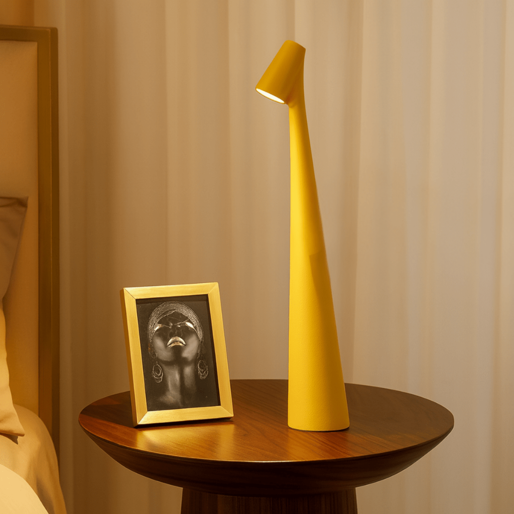 Metal Table Stylish Indoor Lamp Rechargeable